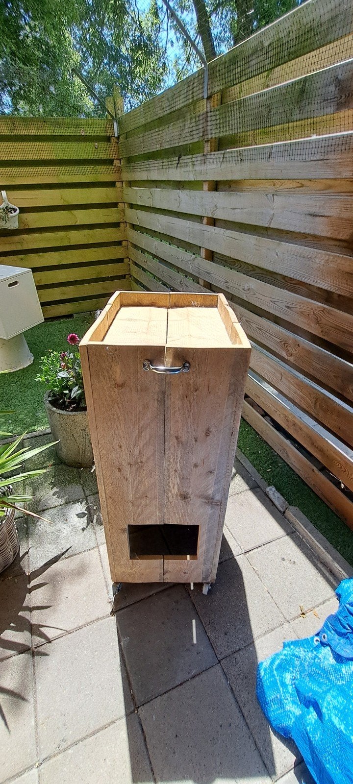 Kattenbak, ligplaats plus krabplank van stijger hout, Ophalen