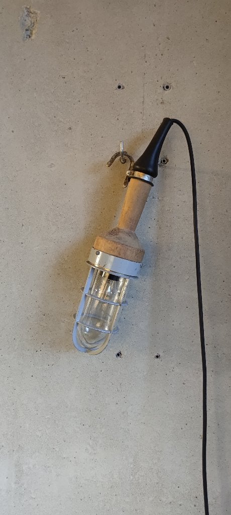 Industria vintage industriële bunkerlamp, kooilamp, Antiek en Kunst, Ophalen