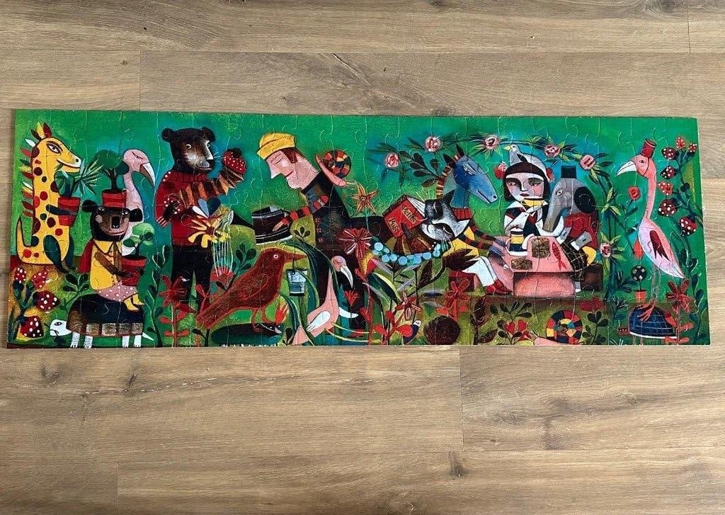 Puzzel Djeco 5+, 100 stukjes, Ophalen, Meer dan 50 stukjes, Gebruikt, 6 jaar of ouder