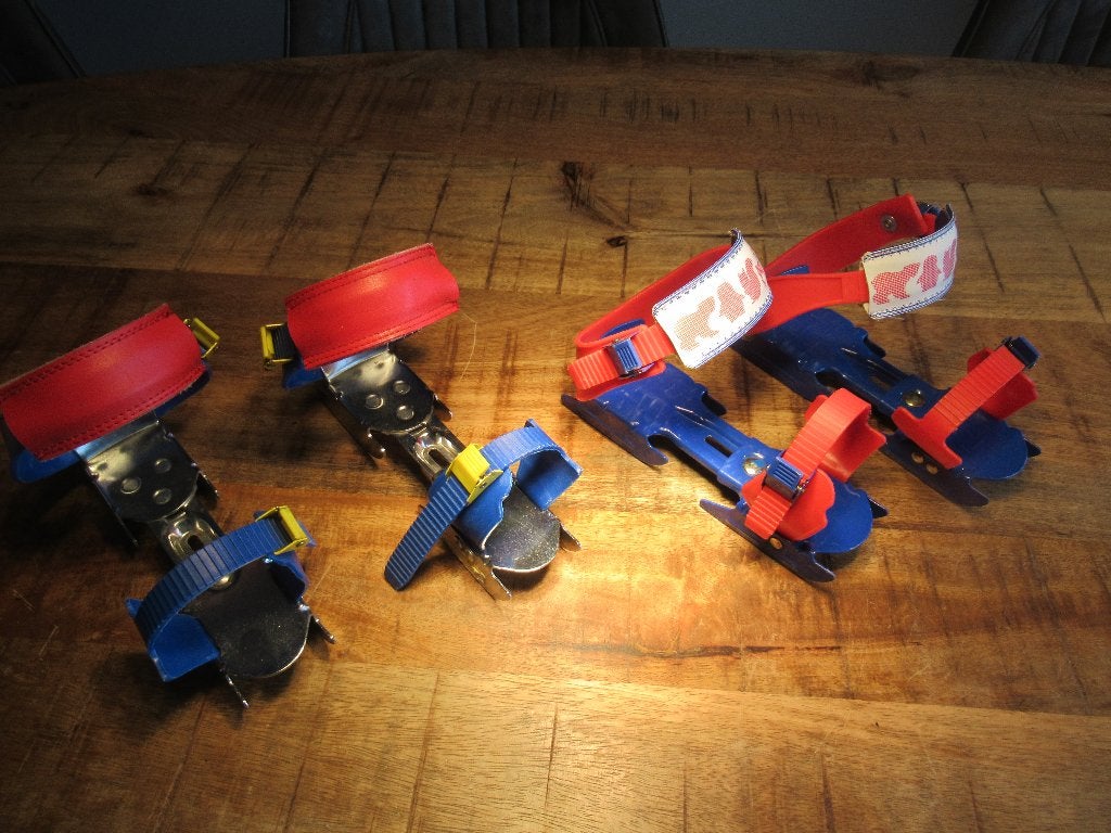 Verstelbare kinderschaatsjes schaatsen met dubbele ijzers, Ophalen of Verzenden, Zo goed als nieuw, Overige typen, Overige merken