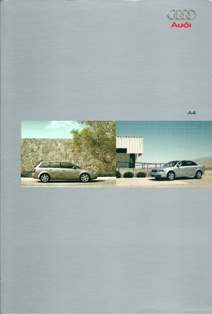 Brochure Audi A4 Limousine en Avant April 2003, Ophalen of Verzenden, Gelezen, Audi