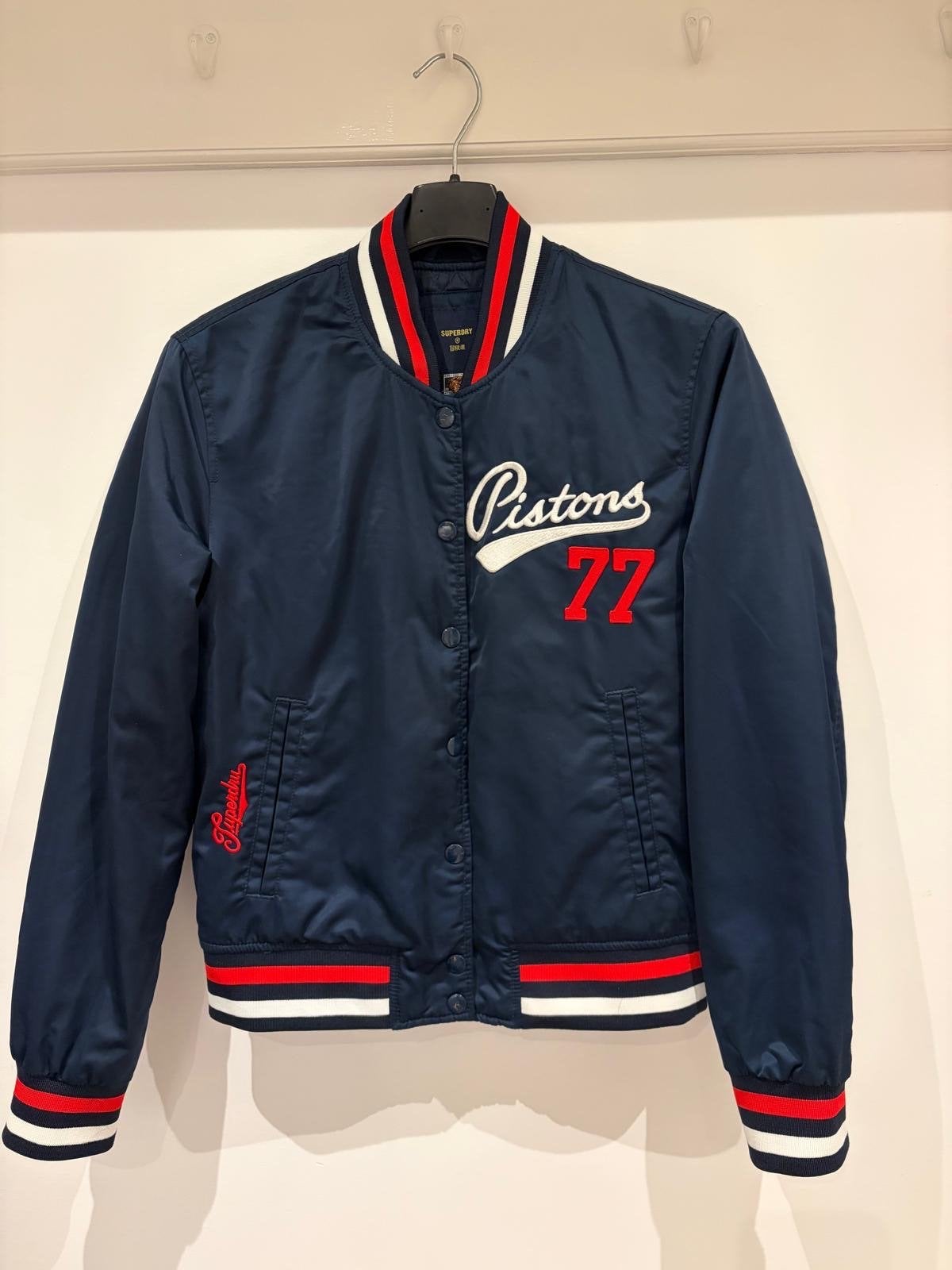Superdry Pistons 77 Bomberjack Maat 36, Ophalen of Verzenden, Zo goed als nieuw, Maat 36 (S), Blauw