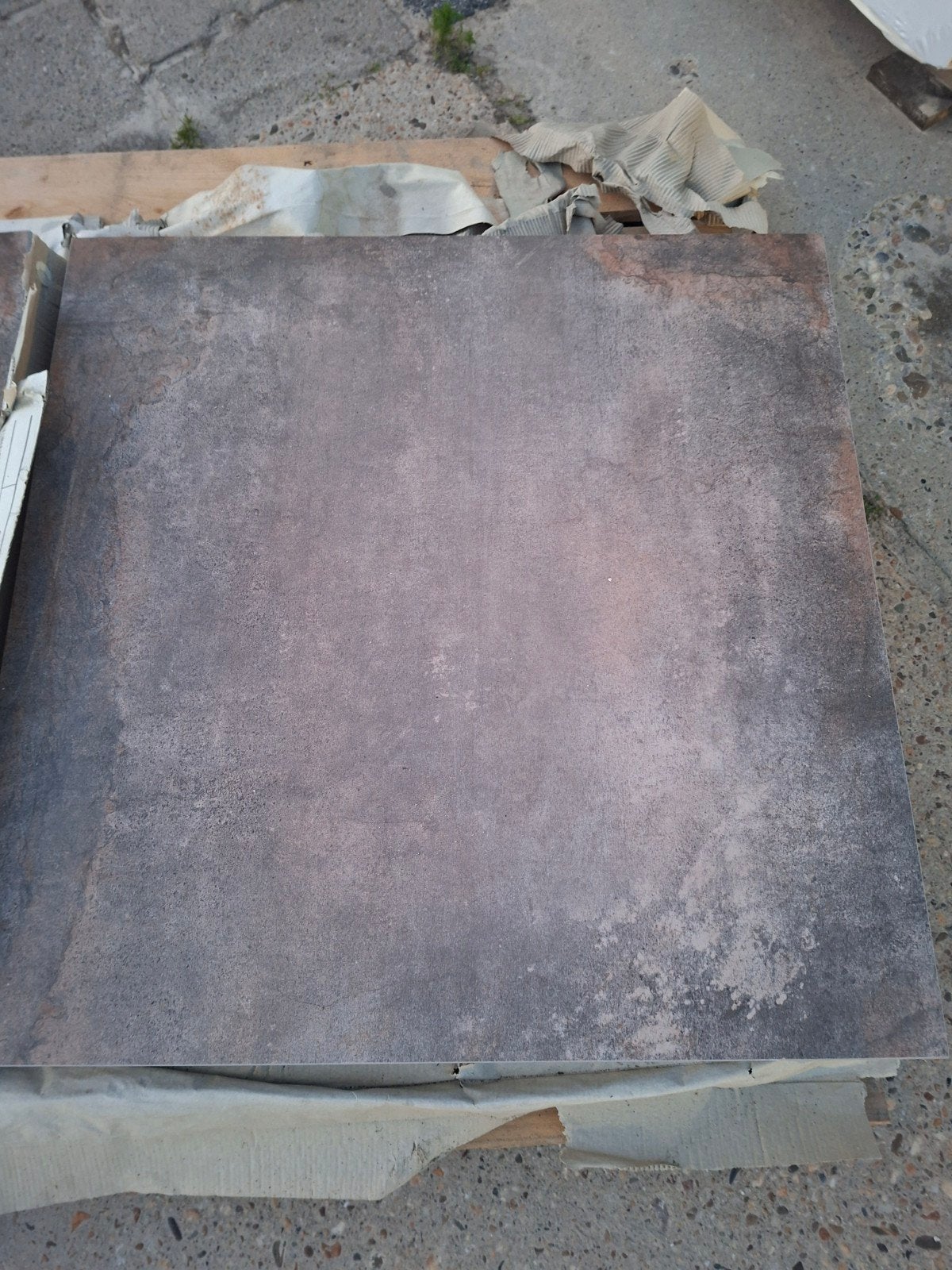2,16 m2 60x60x3 keramische tegel oxide, Ophalen, Nieuw, Keramiek, Terrastegels
