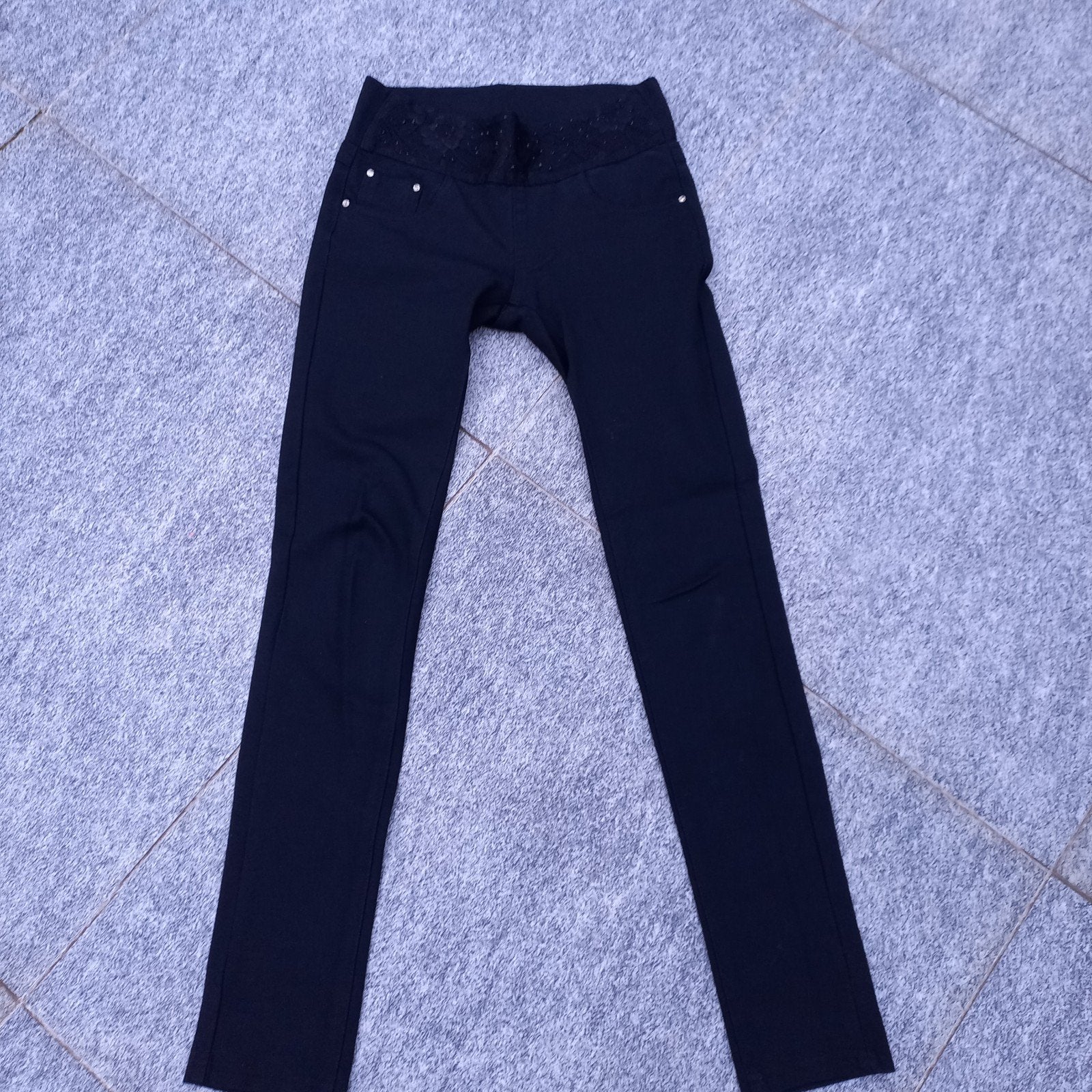Dikke warme legging met kant maat S koopje nu, Kleding | Dames, Legging, Maat 36/38 (S), Zwart, Ophalen of Verzenden