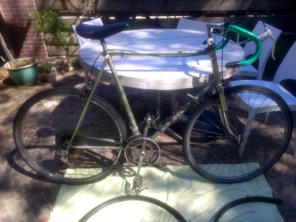 vintage toerfiets Fongers, 28 inch, Gebruikt, 10 tot 15 versnellingen, Velgrem
