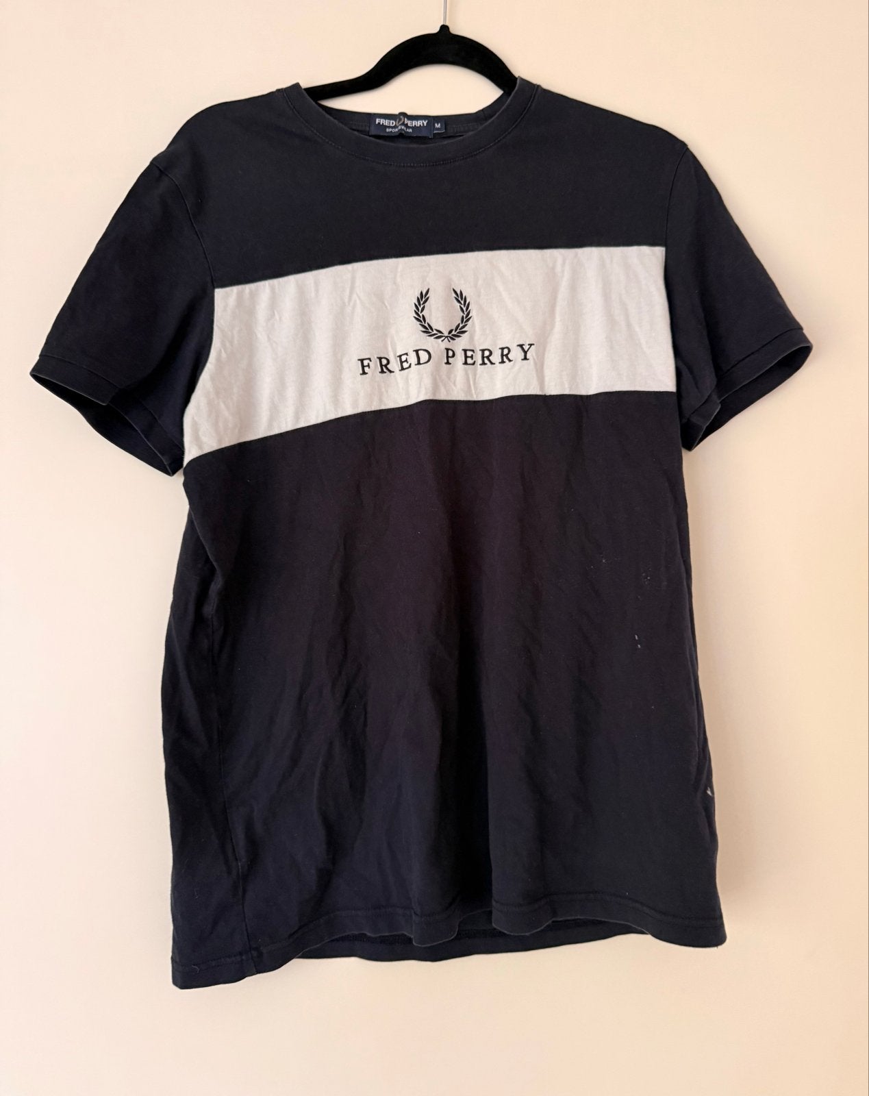 Fred Perry T-shirt - Maat M, Ophalen, Gedragen, Maat 48/50 (M), Blauw