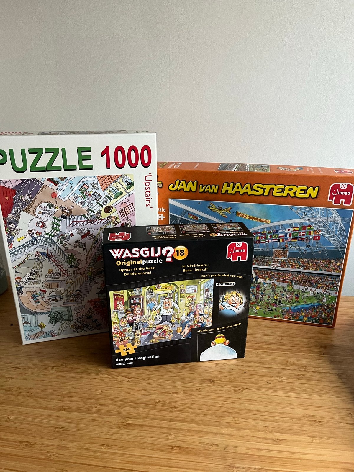 Jan van Haasteren & Wasgij Puzzels - 1000 stukjes, Ophalen of Verzenden, 500 t/m 1500 stukjes, Zo goed als nieuw, Legpuzzel