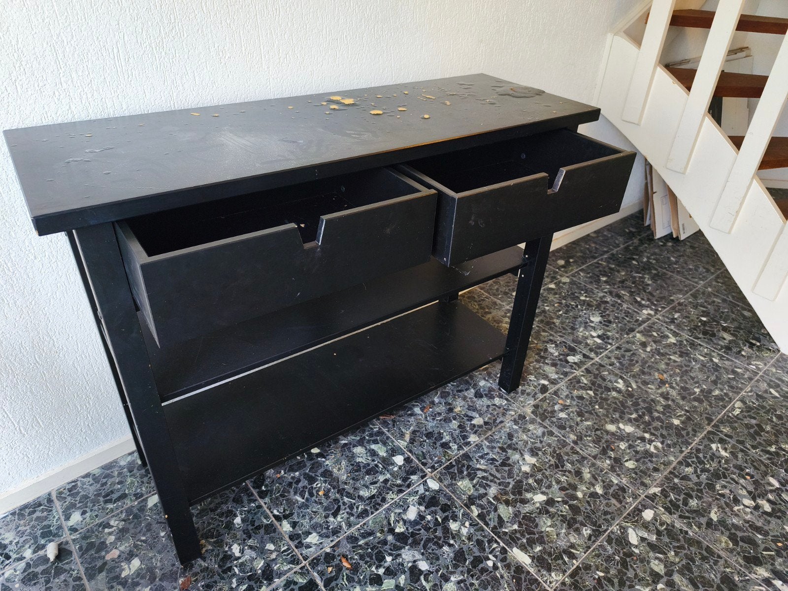 Ikea keukenkastje met lades en planken - Zwart, Ophalen, Gebruikt