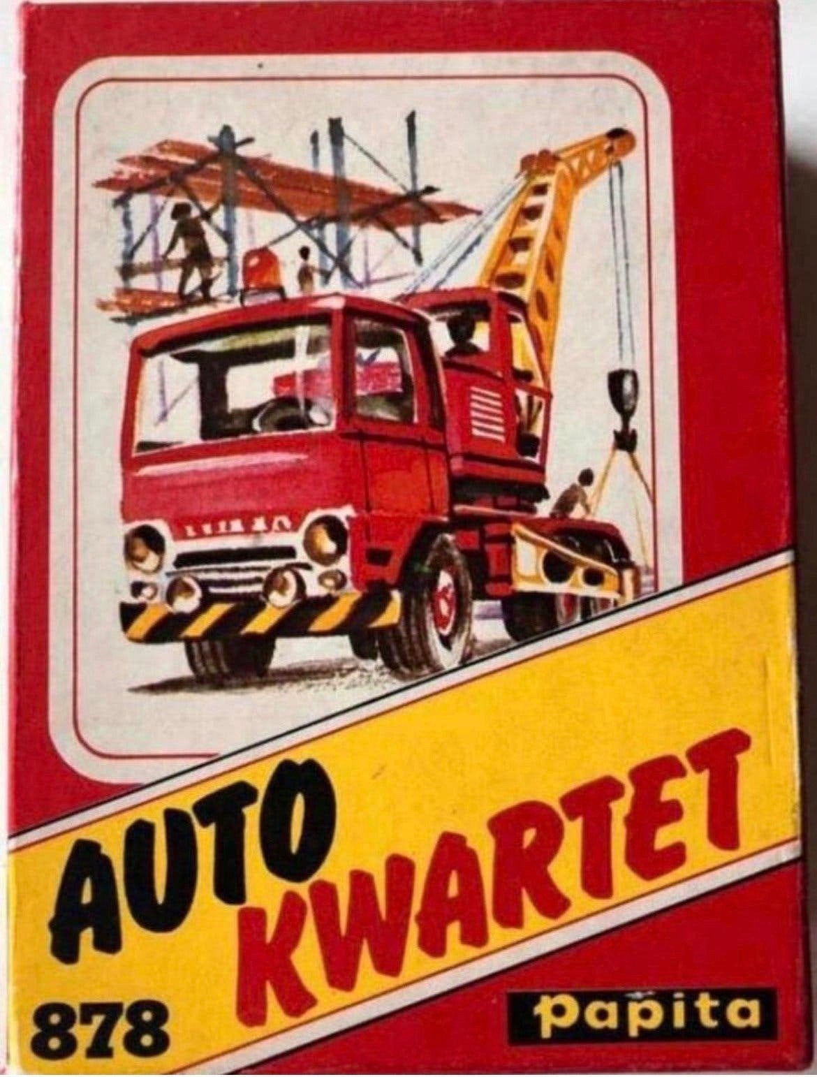 Vintage Auto Kwartet spel Papita 877 - Compleet en Goede Sta, Drie of vier spelers, Ophalen of Verzenden, Zo goed als nieuw