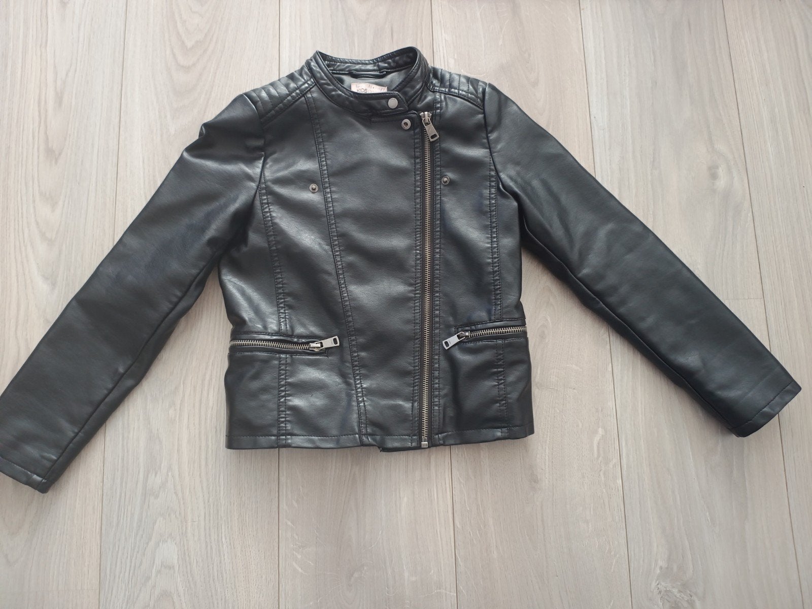 Meisjes leer jas maat 140, Ophalen, Tweedehands, Jas | leer