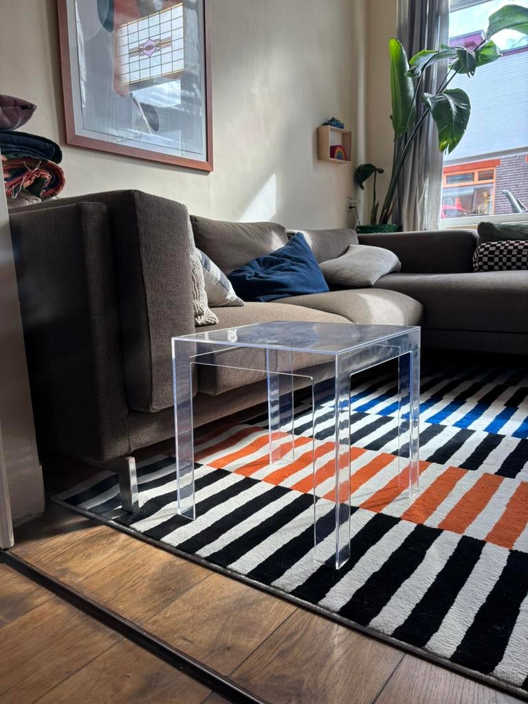 Bijzet tafeltje kartell jolly italy design Paolo Rizatto, Rond, Zo goed als nieuw, Ophalen, 45 tot 60 cm