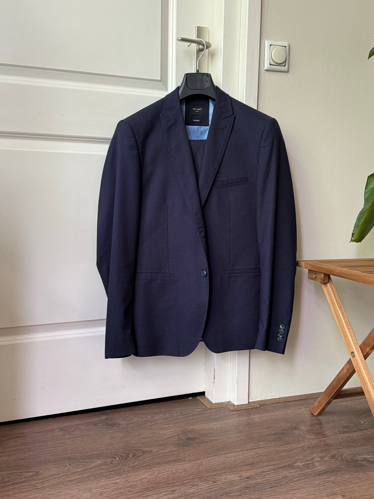 Nils Jac Hensen Pak Maat 50, Ophalen, Gedragen, Maat 48/50 (M), Blauw