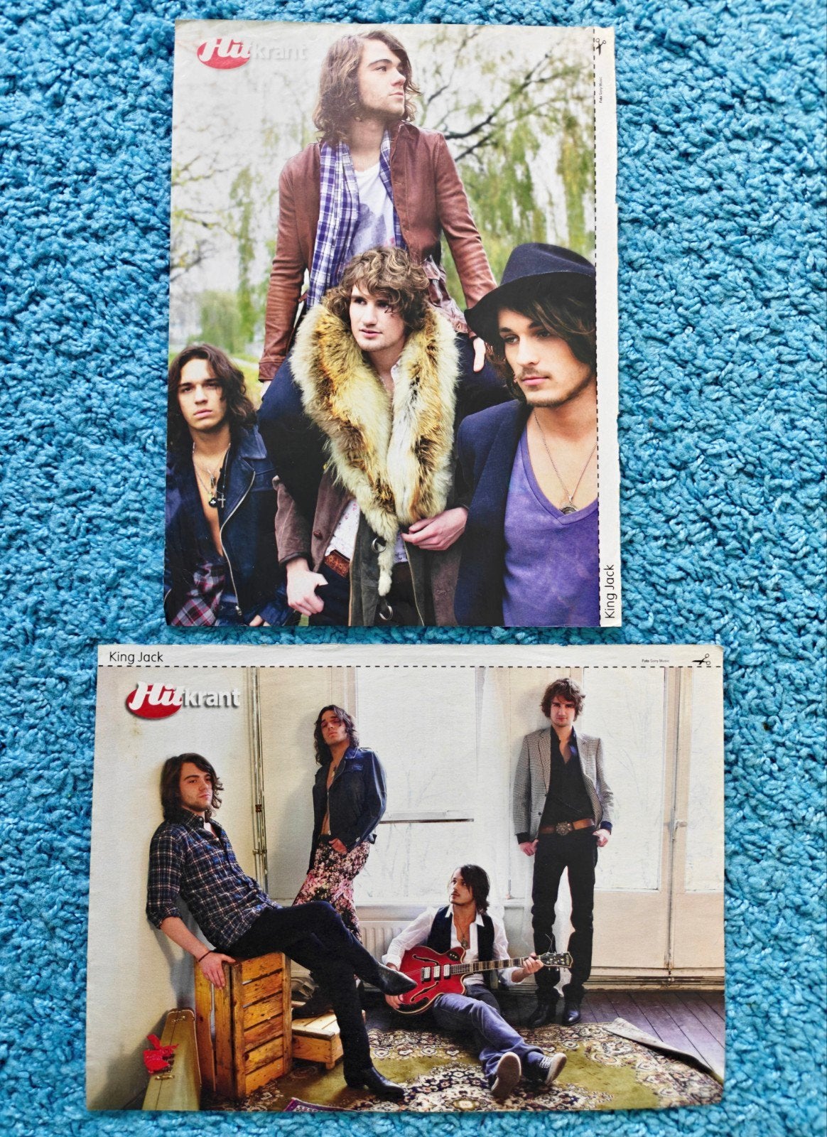 King Jack band posters hitkrant vintage, Ophalen of Verzenden, Nieuw, A4 of kleiner, Muziek