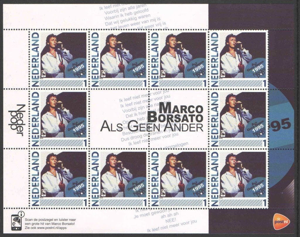 Nederlandse Popalbums: Marco Borsato, Postzegels en Munten, Ophalen of Verzenden, Na 1940, Postfris