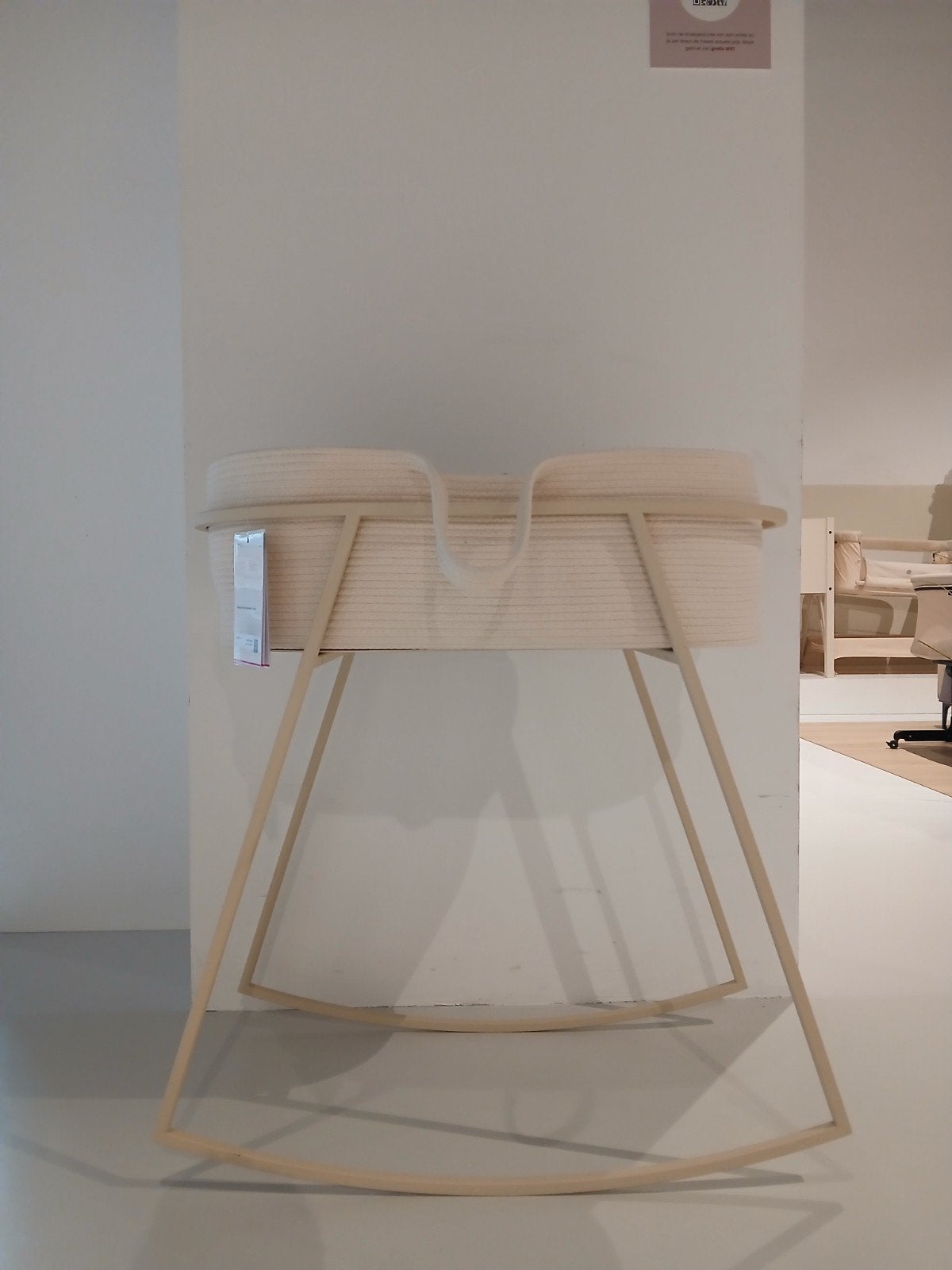Metalbude wieg Cashew-Naturel white, Kinderen en Baby's, Ophalen, Nieuw, Wieg