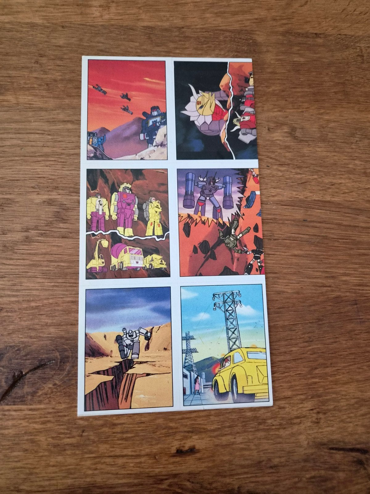 Vintage Panini Transformers Promotie Stickervel (1986) – G1, Verzamelen, Transformers, G1, Ophalen of Verzenden, Zo goed als nieuw