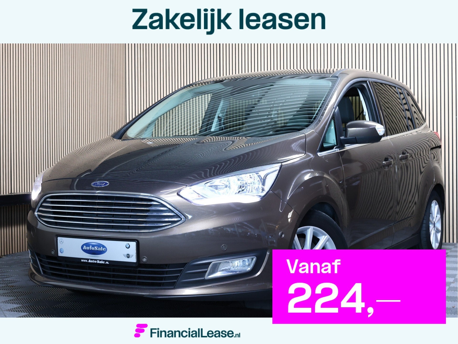 Ford C-MAX 1.5 Titanium AUTOMAAT NAVI STOELVW KEYLS PDC CRUI, 4 cilinders, Origineel Nederlands, Bedrijf, Onderhoudsboekje