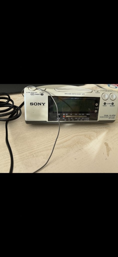 Wekkerradio vintage, Verzenden, Gebruikt