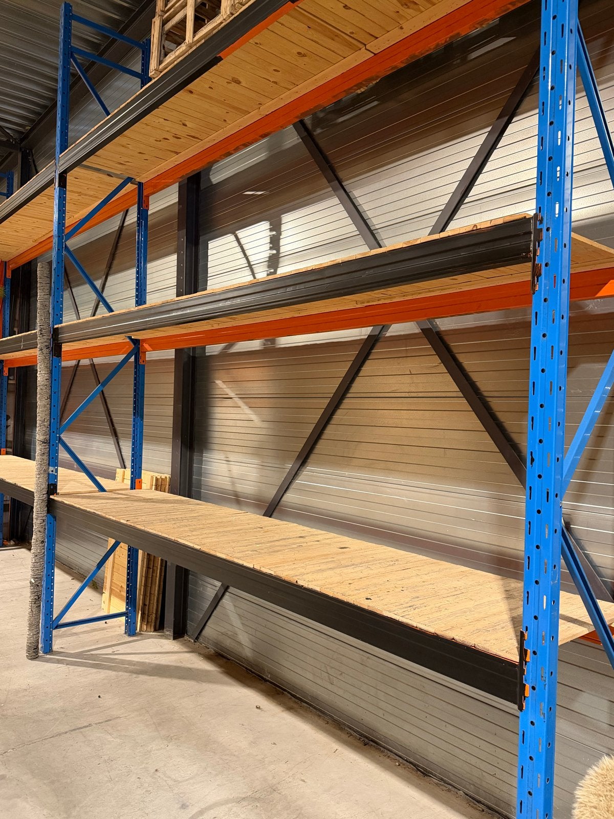 Professionele magazijnstelling 90 meter, 4m breed, 5m hoog, Ophalen of Verzenden