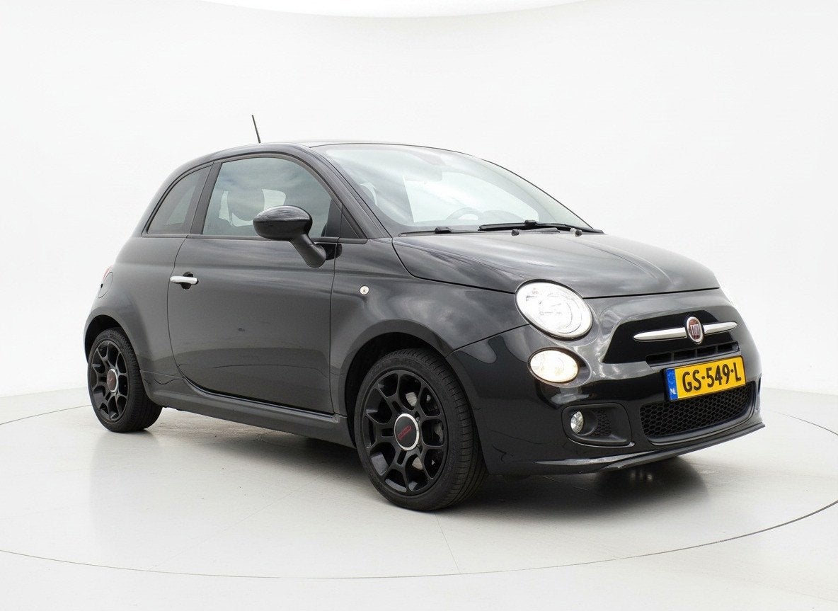Fiat 500 C 1.2 500S Clima/PDC/LM Velgen!, Gebruikt, 4 cilinders, Cabriolet, Leder en Stof