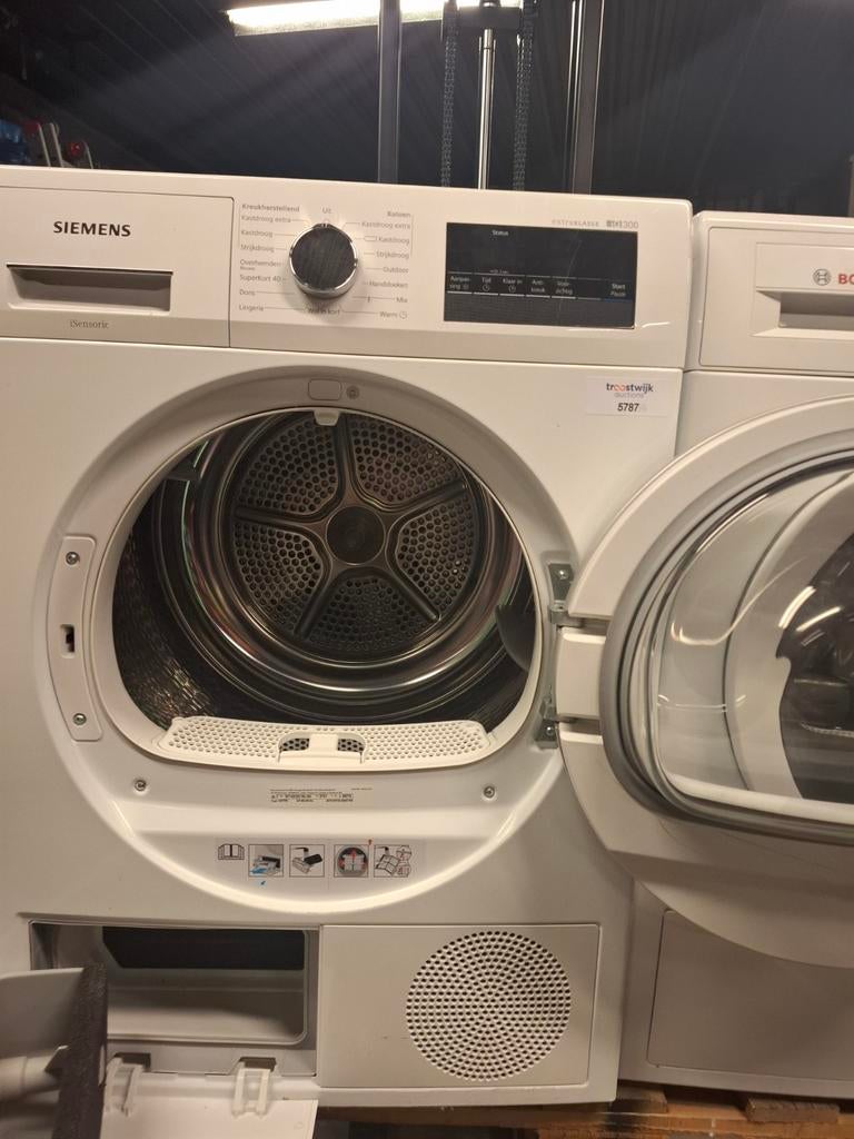 Siemens warmtepompdroger iq 300, Witgoed en Apparatuur, Ophalen, 6 tot 8 kg, Zo goed als nieuw, 85 tot 90 cm