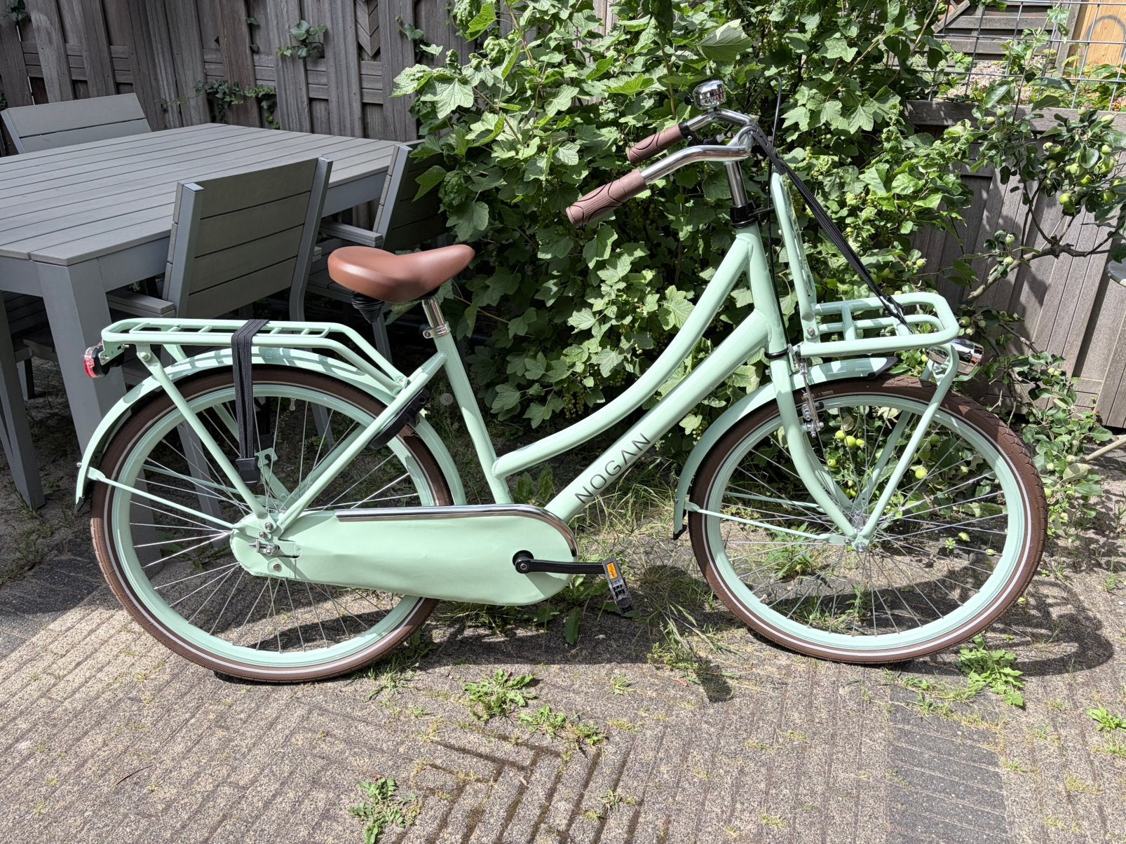 Nieuwstaat! Nogan Cargo Transportfiets 26 inch Meisjesfiets, Fietsen en Brommers, Terugtraprem, Ophalen, 26 inch of meer, Handrem