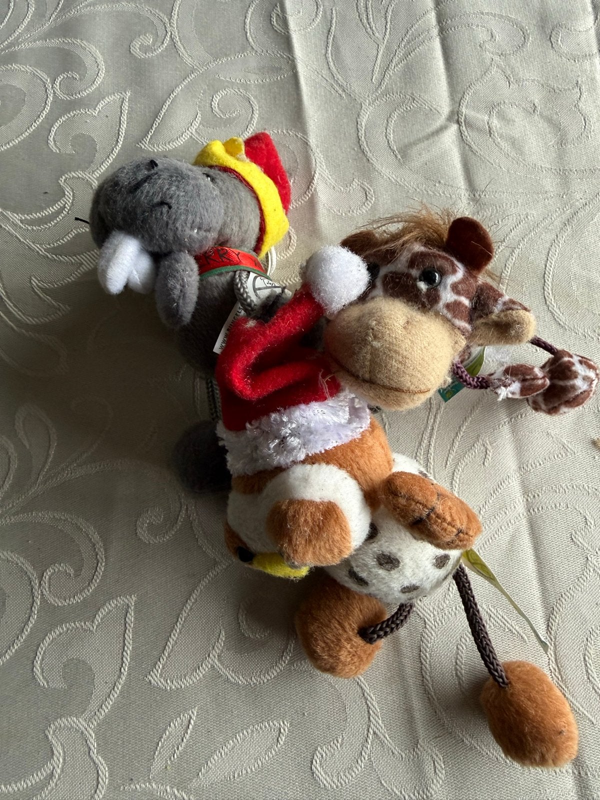 Giraf en Walrus Knuffel Sleutelhangers - Super de Boer, Gebruikt, Overige merken, Giraf, Ophalen of Verzenden