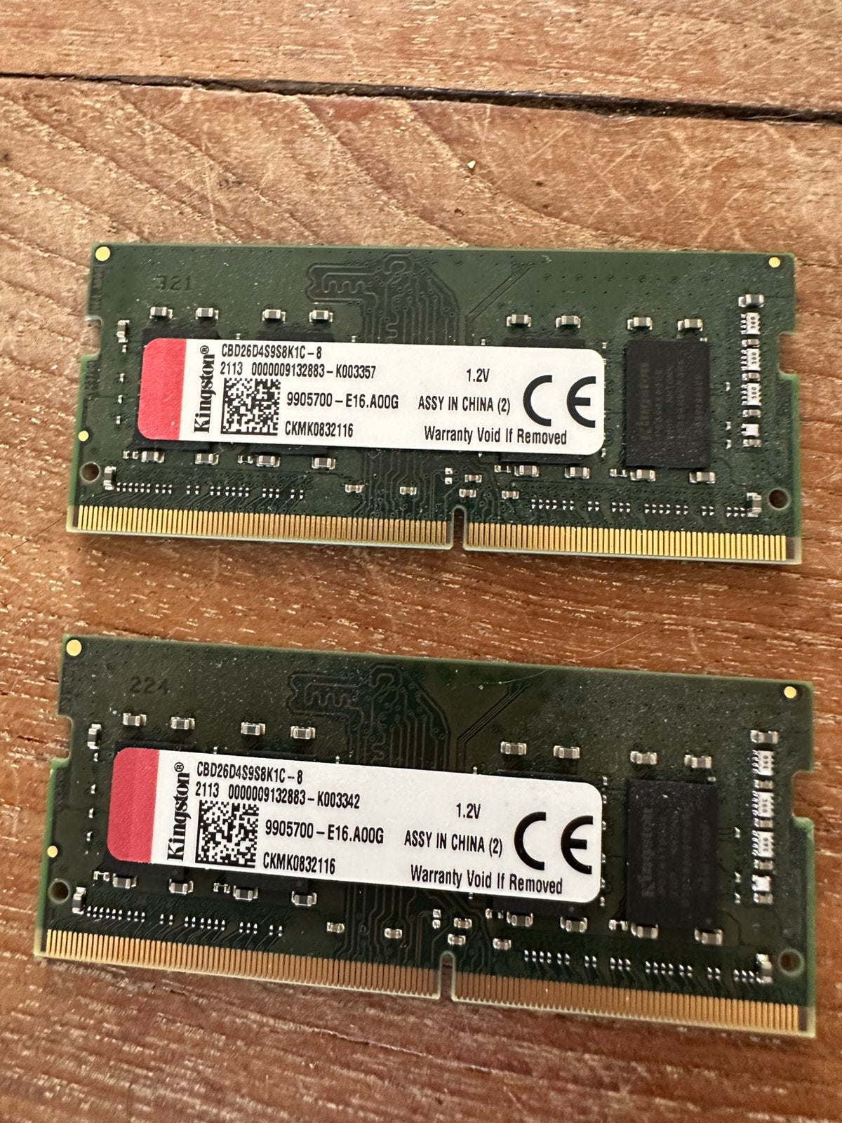 16Gb Kingston 2 x 8Gb DDR4 SO-DIMM, Computers en Software, RAM geheugen, DDR4, Ophalen of Verzenden, Zo goed als nieuw, Laptop