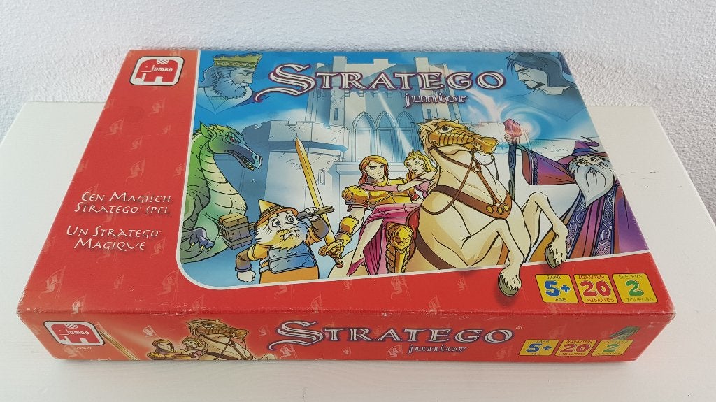 Junior Stratego, Jumbo nieuwe versie rode doos, compleet. 8C, Tweedehands verkoop, Tweedehands verkoop, Gebruikt, Ophalen of Verzenden