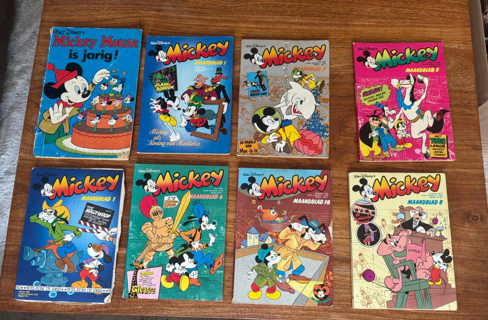 8 mickey mouse bladen, Boeken, Strips | Comics, Eén comic, Ophalen of Verzenden, Gelezen, Europa