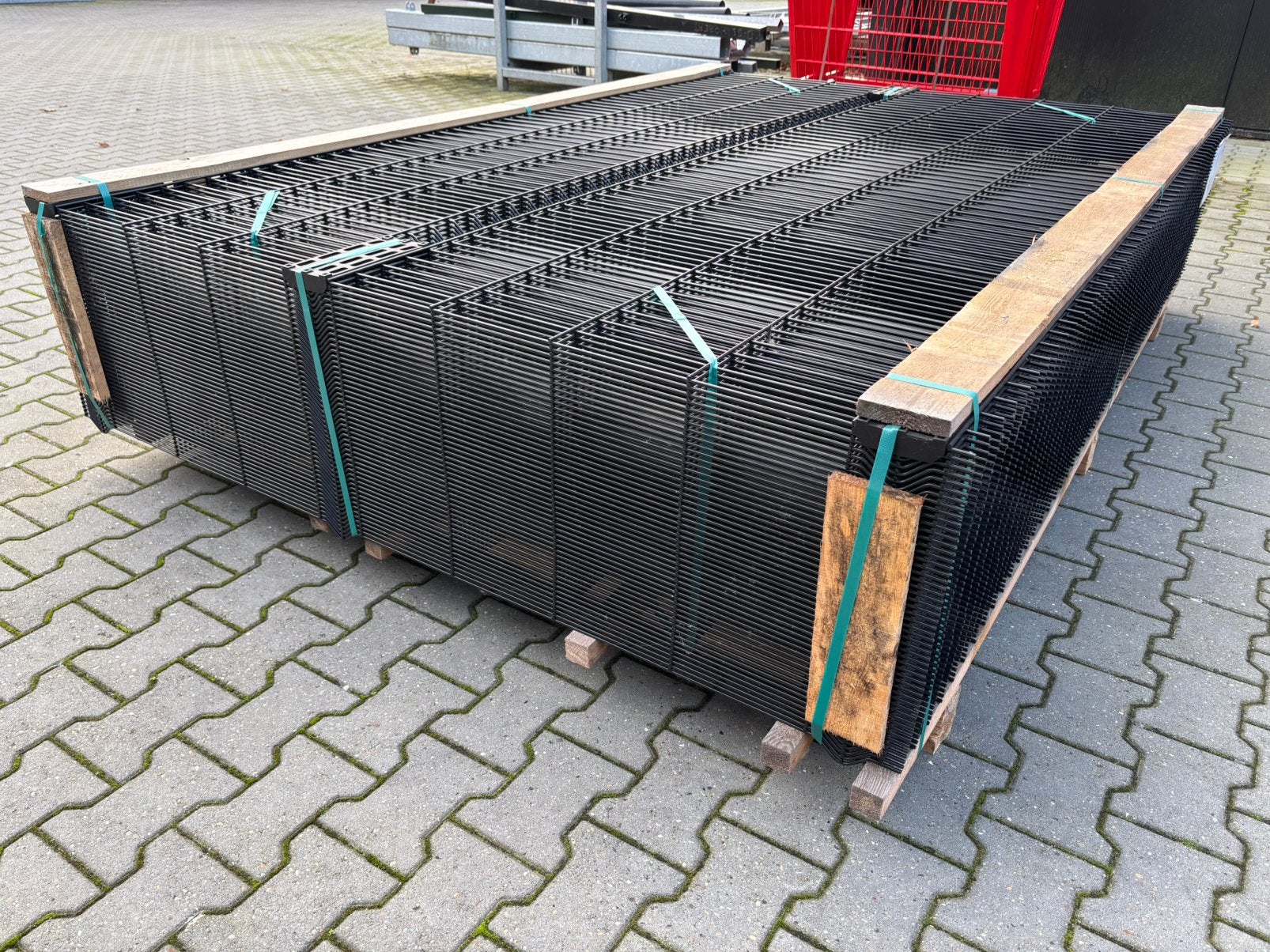 Enkelstaafmat 3D, hoogte 173 centimeter. Ral 9005 (gitzwart), Ophalen, S, Zo goed als nieuw, S