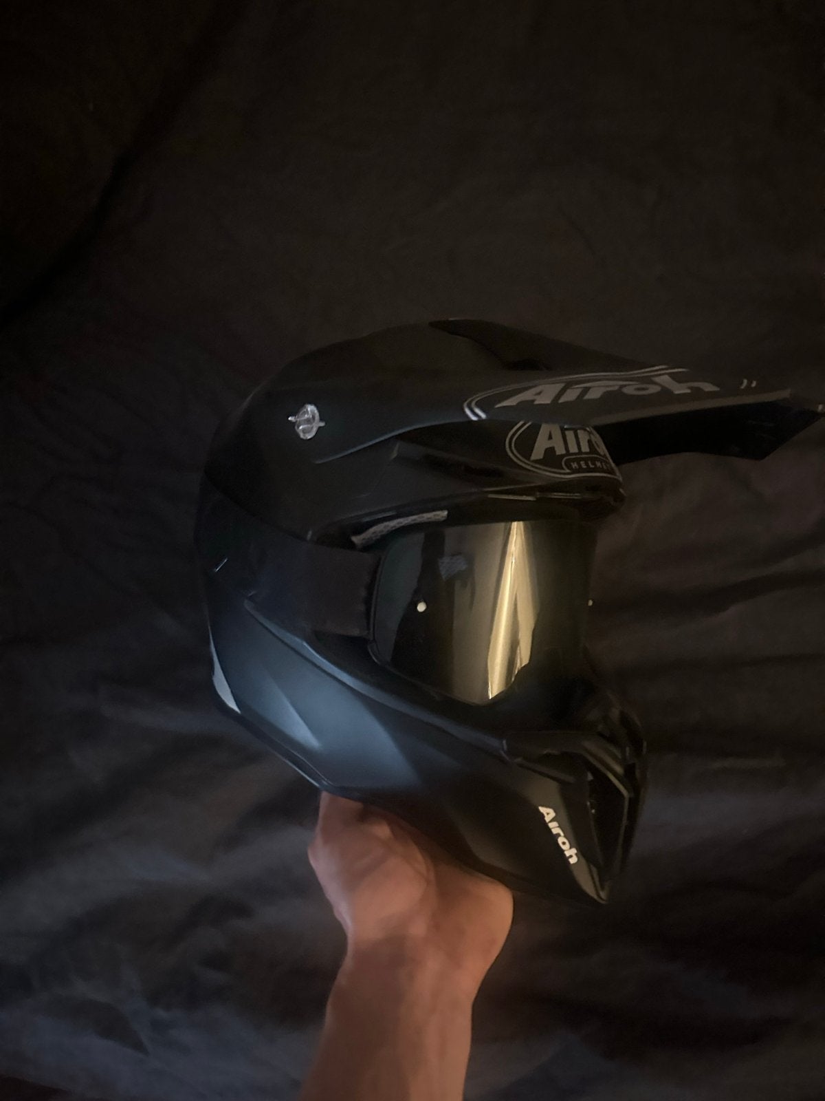 Airoh Offroadhelm - Maat M, Motoren, Overige merken, M, Ophalen of Verzenden, Tweedehands