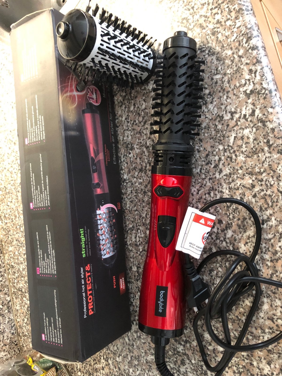 Haar Krulborstel - Professionele Hetelucht Styler SYC-8012, Witgoed en Apparatuur, Ophalen, Haarverzorging