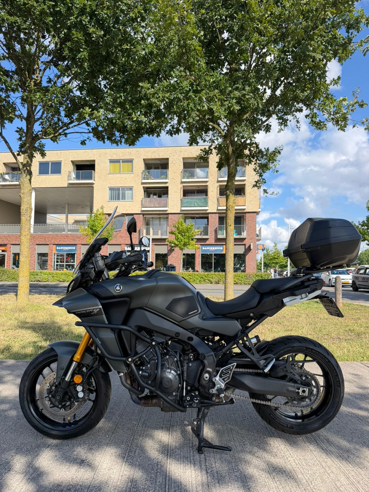 Yamaha Tracer 9 GT leovince (bj 2022), Motoren, 898 cc, Motorrijbewijs A, Handvatverwarming, Gebruikt