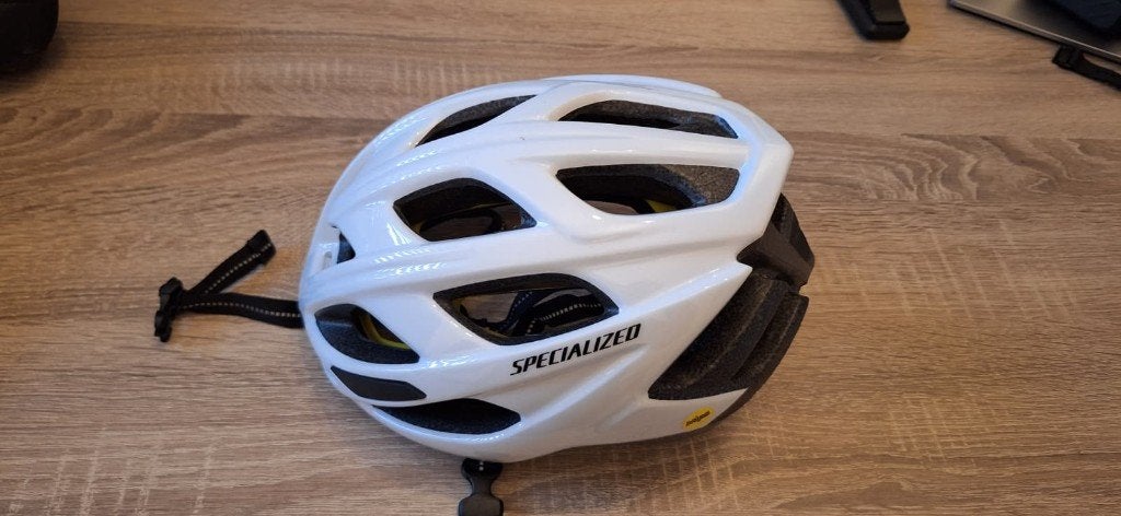 Specialized Chamonix MIPS Fietshelm – Wit – M/L (56-60 cm), Ophalen of Verzenden, Zo goed als nieuw, Helm
