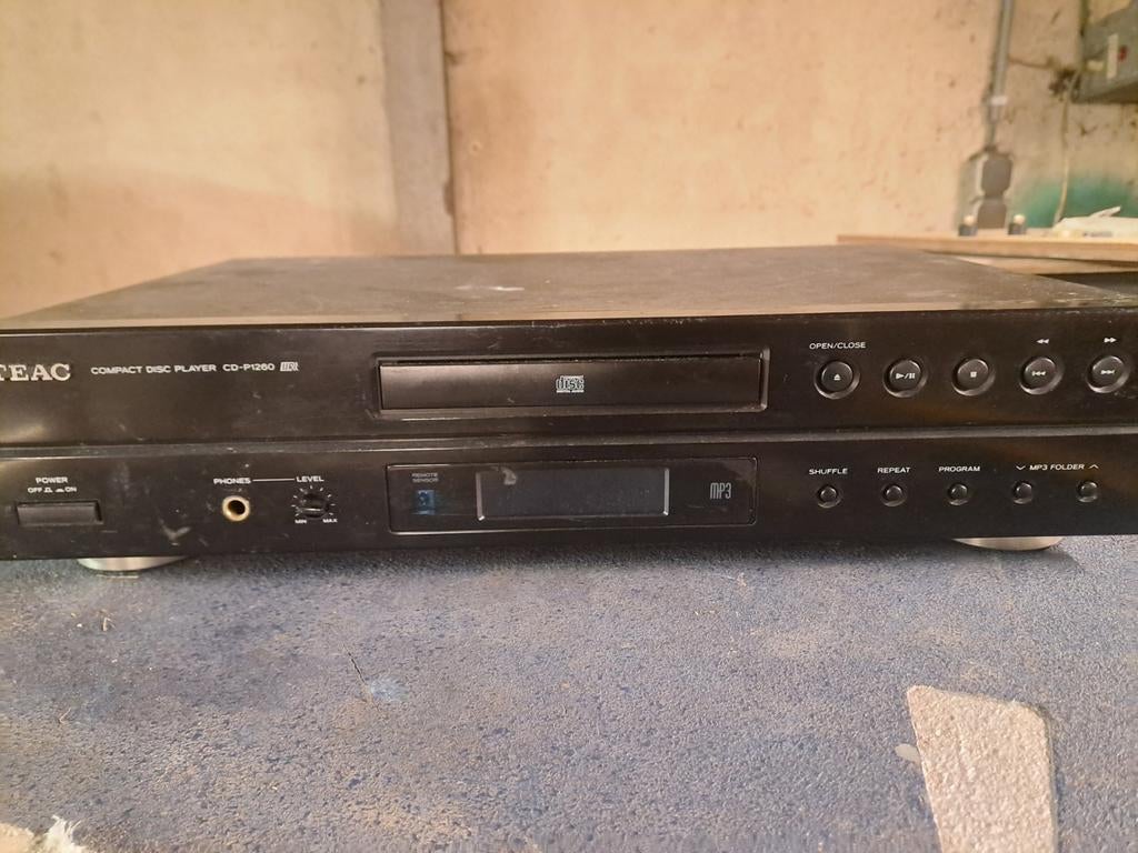 TEAC CD-P1260 Compact Disc Speler - Zwart, Ophalen of Verzenden, Gebruikt, Overige merken