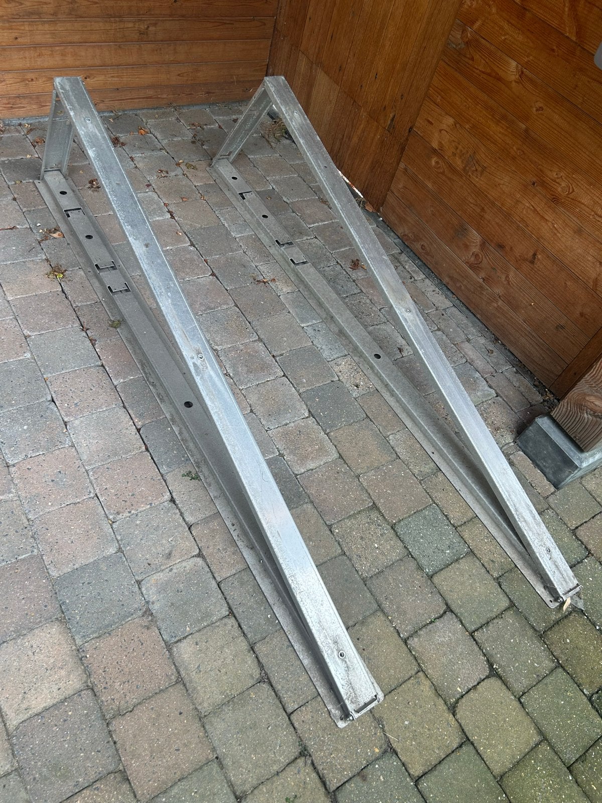 2 Steunen voor zonnepanelen - 185x47 cm, Ophalen of Verzenden, Gebruikt, Overige typen