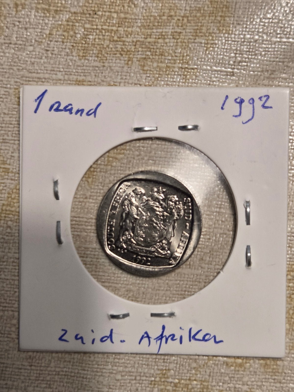 Zuid-Afrika 1 Rand munt 1992, Ophalen of Verzenden, Zuidoost-Azië