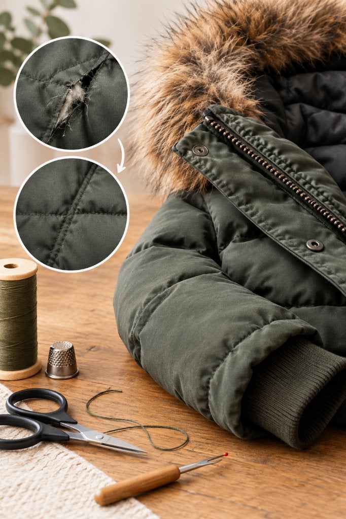 Winterjas Reparatie - Nieuwe Rits, Knopen & Gaten Dichten, Ophalen, Overige kleuren, De Wending 6D, Opende, Bovates