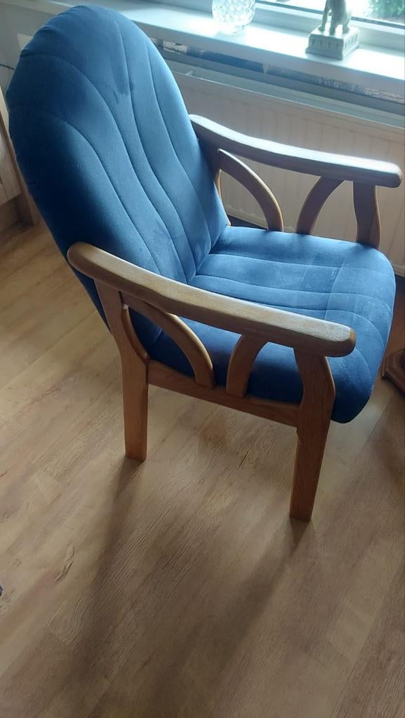 Stevige retro stoel, Huis en Inrichting, Ophalen, Gebruikt, 75 tot 100 cm, 50 tot 75 cm