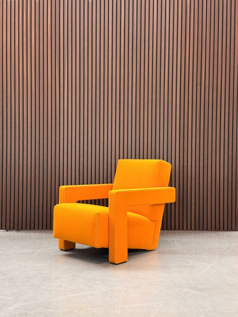 Cassina Utrecht fauteuil - Gerrit Thomas Rietveld - Oranje, Ophalen of Verzenden