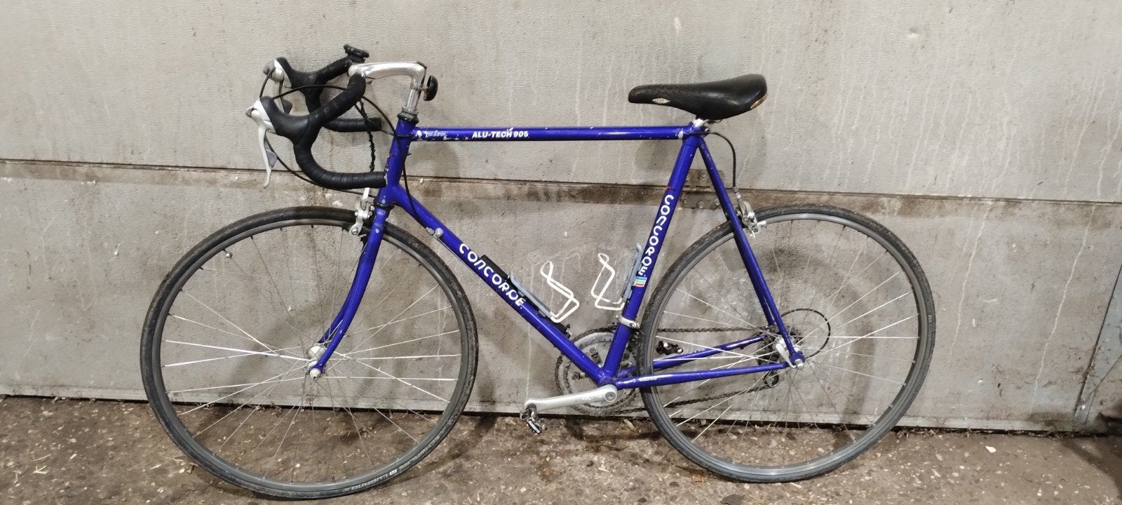 retro racefiets, Gebruikt, 10 tot 15 versnellingen, Velgrem, Aluminium