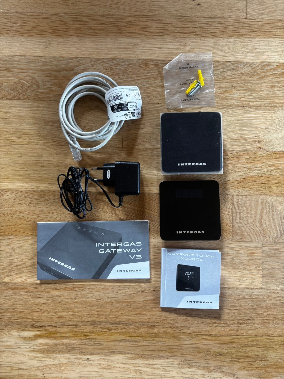 Intergas Comfort Touch met Gateway V3 - zwart, Ophalen of Verzenden, Nieuw