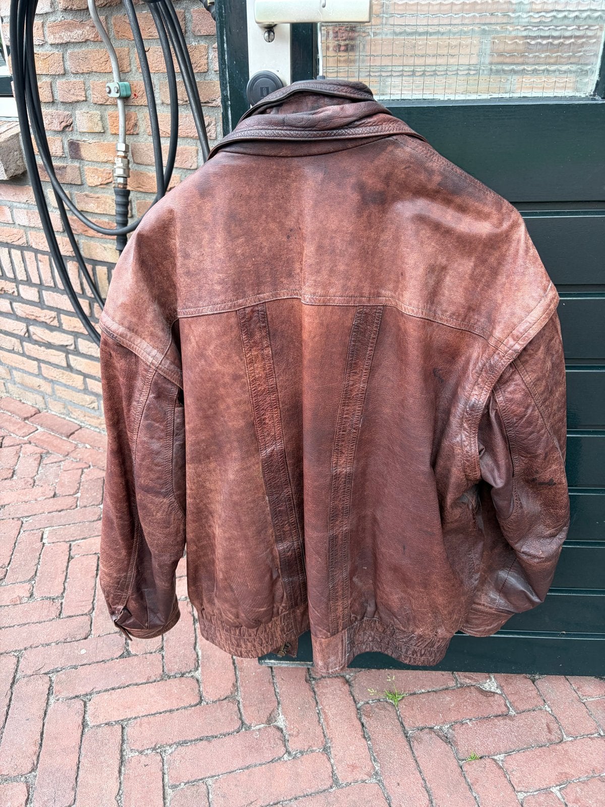 Vintage Harley-Davidson Leren Motorjas - Bruin, Ophalen of Verzenden, Tweedehands, Heren, Jas | leer