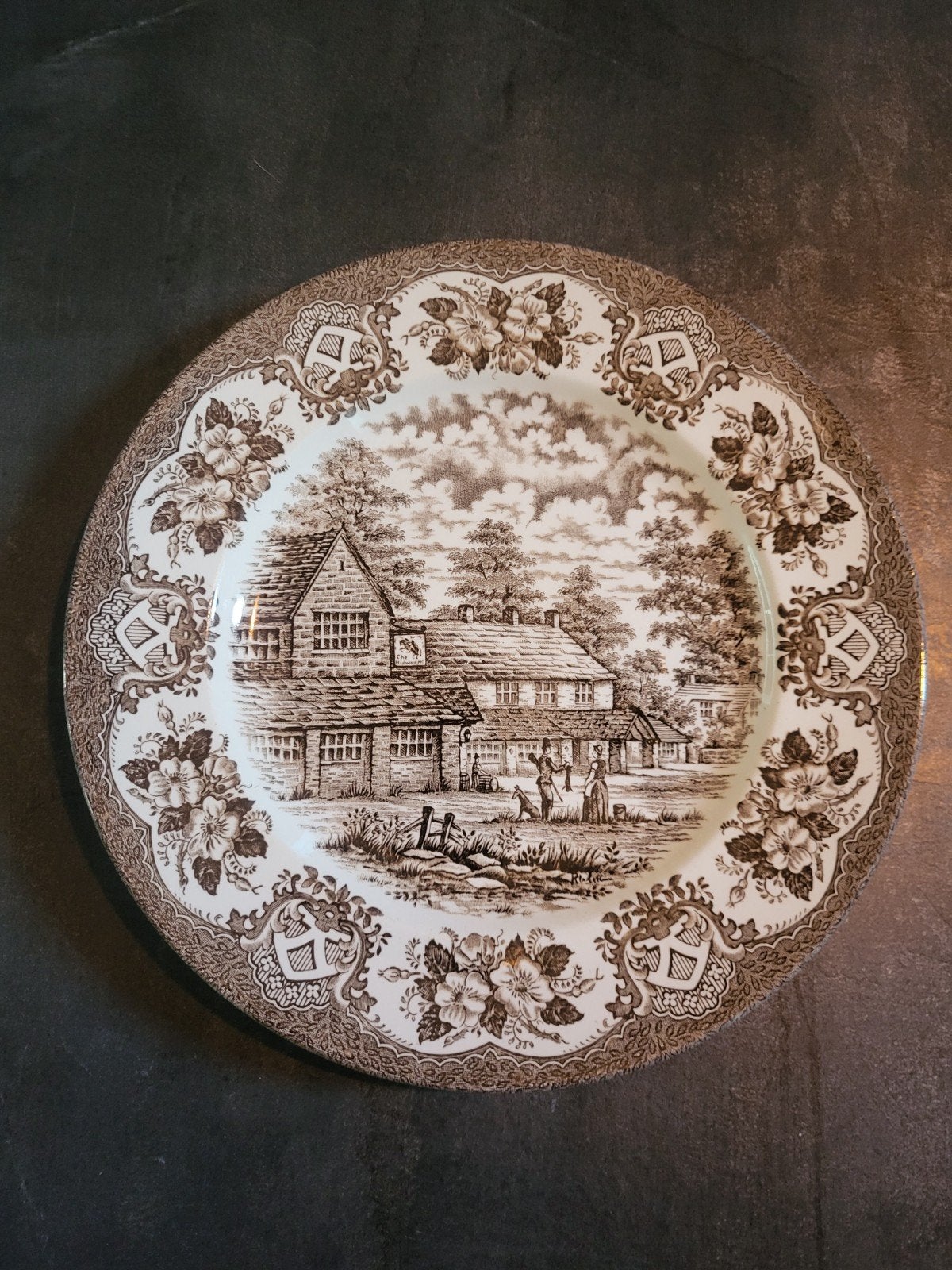 Vintage Engelse Staffordshire Old Inns Serie Bord, Ophalen of Verzenden