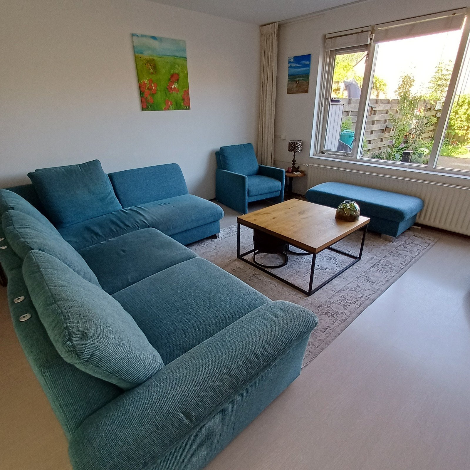 Loungeset, Ophalen of Verzenden, Gebruikt, Stof
