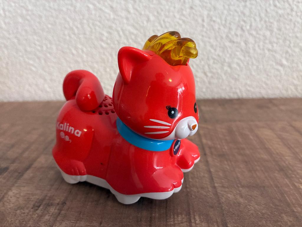Vtech Zoef Zoef dieren Kalina Kat in PRIMA staat., Ophalen of Verzenden, Gebruikt, 2 tot 4 jaar