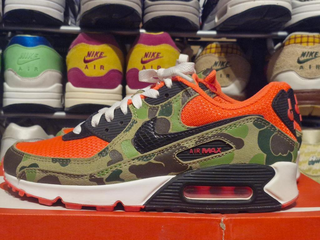 Nike Air Max 90 Reverse Duck Camo - us 5.5 eur 38, Nike, Ophalen of Verzenden, Sneakers of Gympen, Gedragen