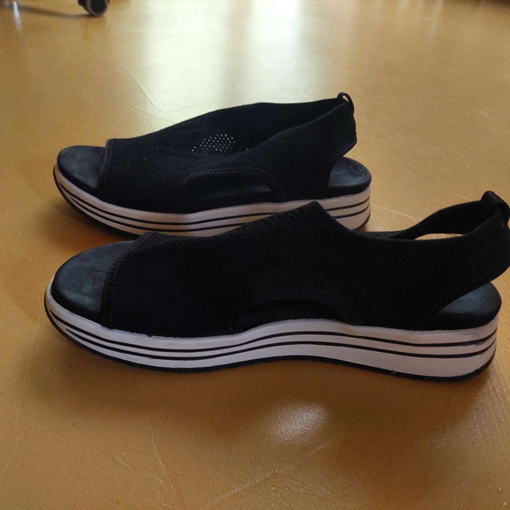 Remonte sandalen maat 39 - Zo goed als nieuw, Zwart, Remonte, Zo goed als nieuw, Sandalen of Muiltjes