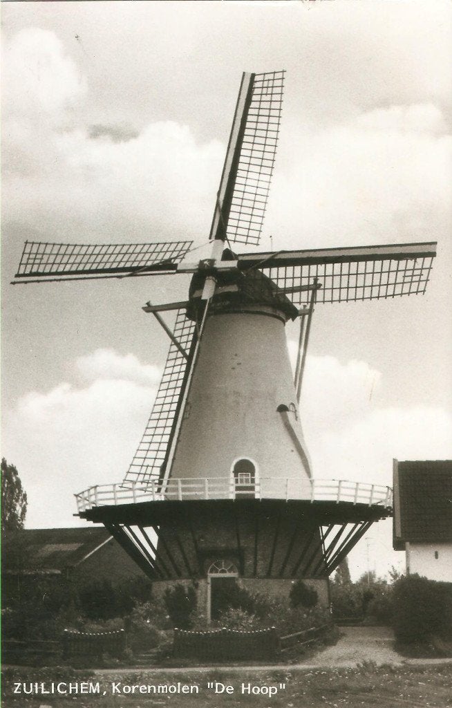 Zuilichem molen De Hoop ca. 1980, Ophalen of Verzenden, 1980 tot heden, Ongelopen, Gelderland